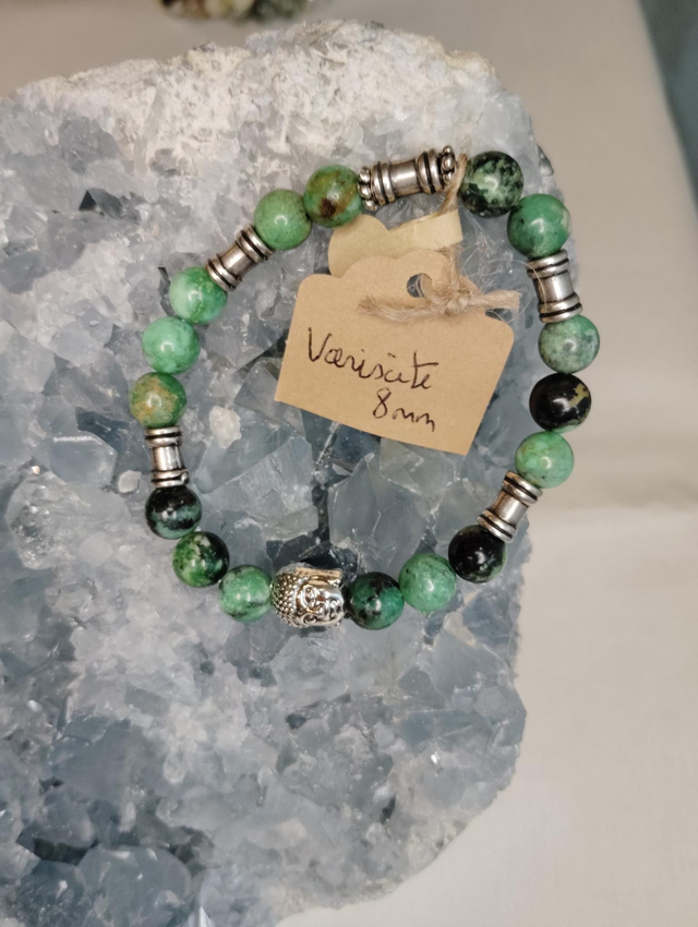 N18 Variscite/breloque bouddha 