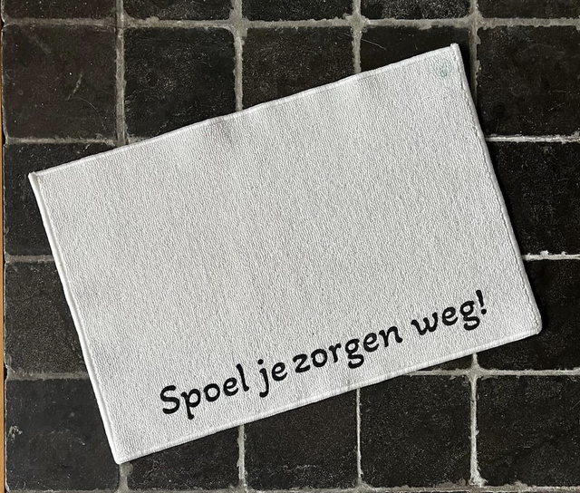 Badmat 60*40cm WIT met antislip onderkant