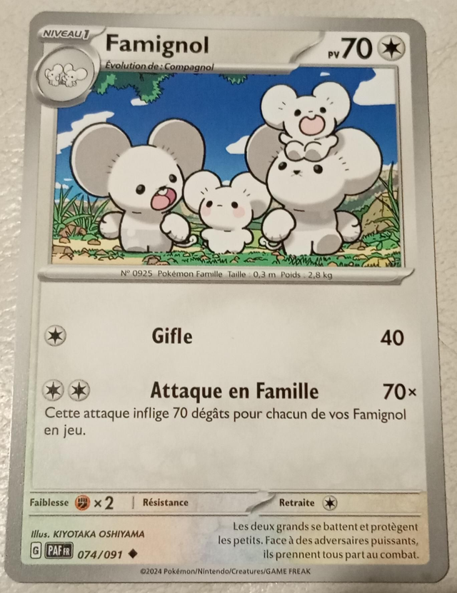 Carte pokémon Famignol