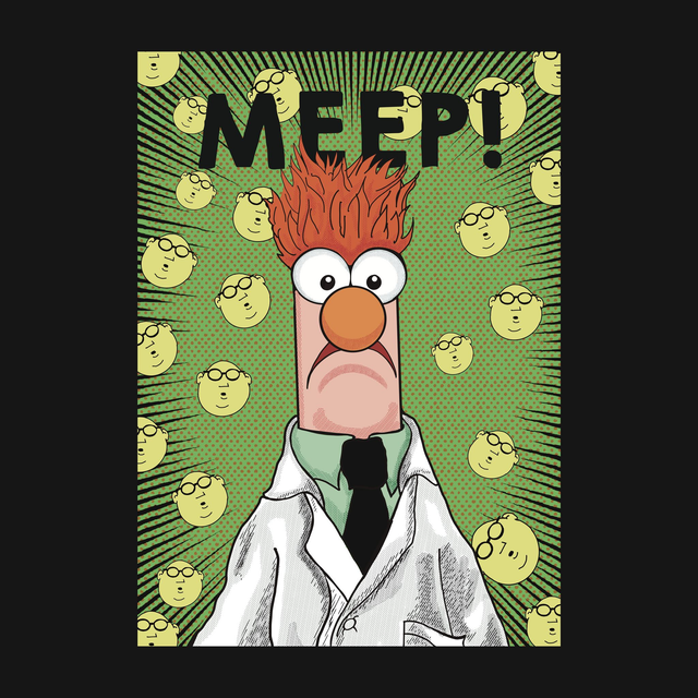 Beaker Meep! Muppets Poster, print comic style