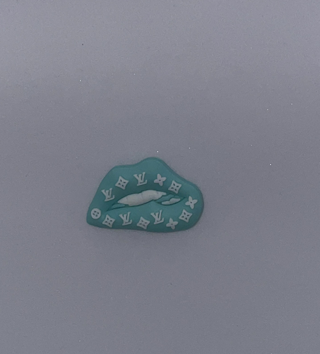 Turquoise Lips Charm