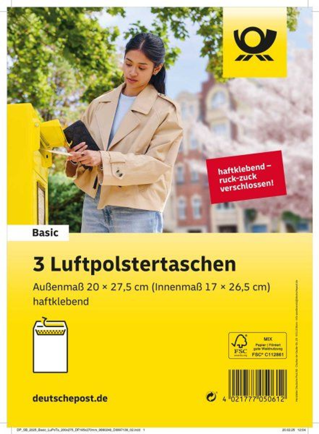 3x Luftpolstertaschen