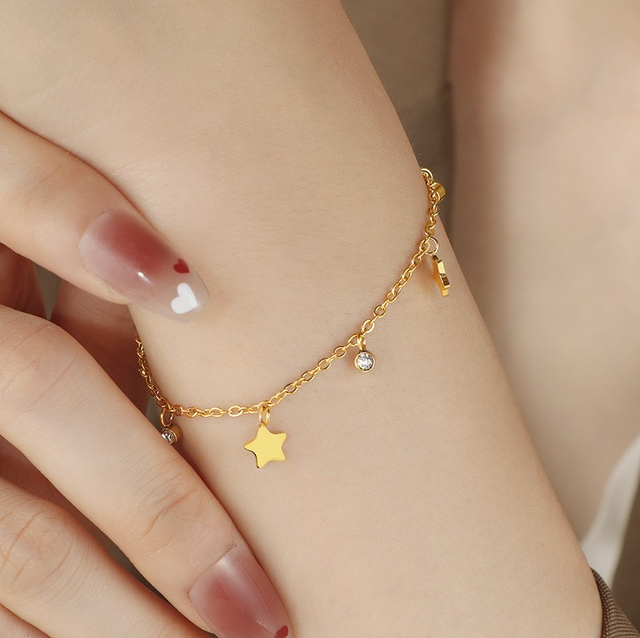 Bracelet MALIA | Ajustable en acier inoxydable 