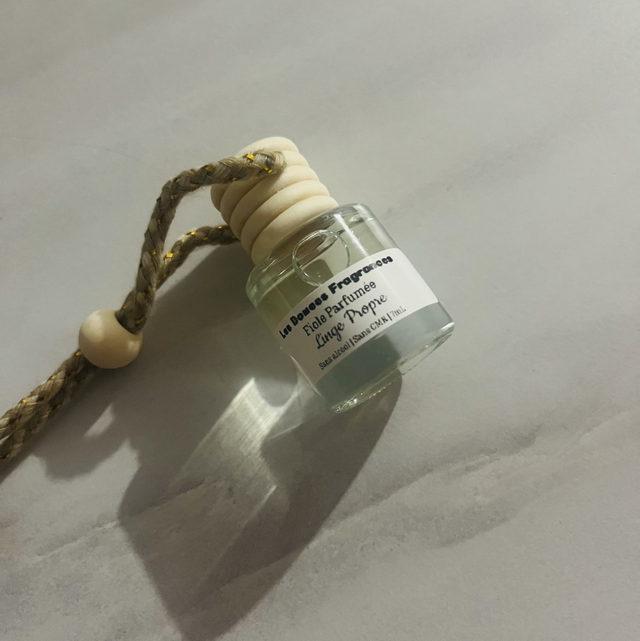 Fiole parfumée pour voiture | Linge propre 