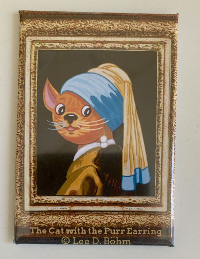 Magnet "The Cat With The Purr Earring"