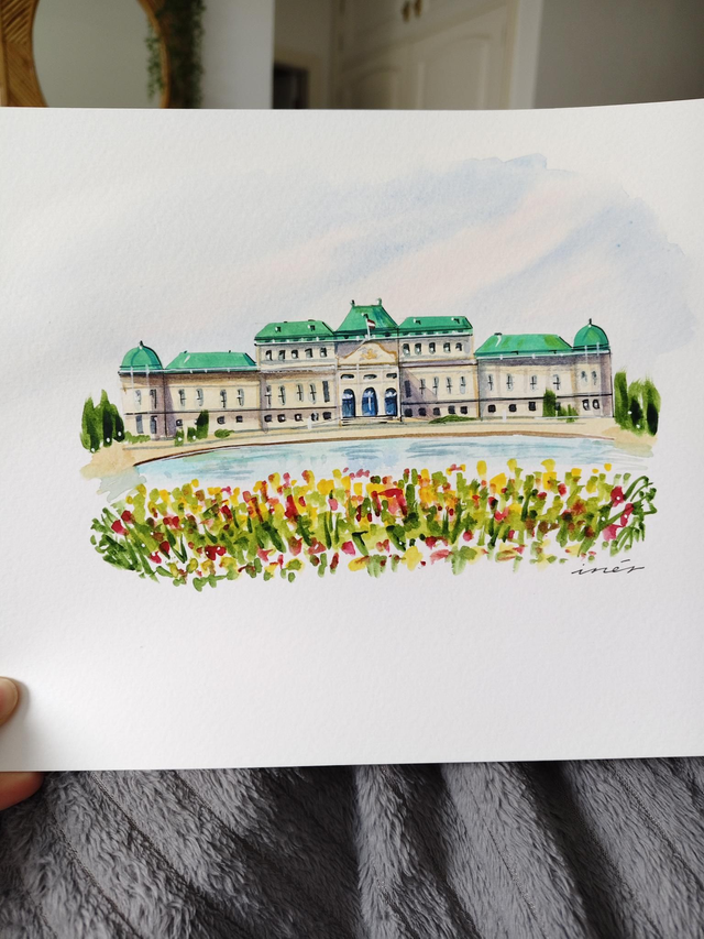 VIENA  - Acuarela original Tamaño A4  