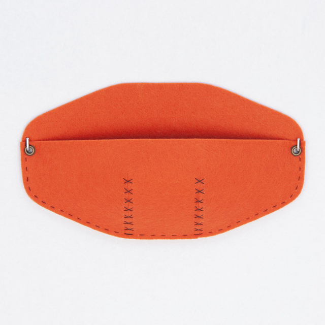 Vide-poche mural orange Hyphen