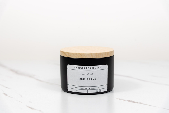 Red Rose | 8oz Handmade Soy Wax Candle