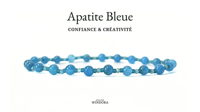 Bracelet | Apatite Bleue - Royal Intense V1