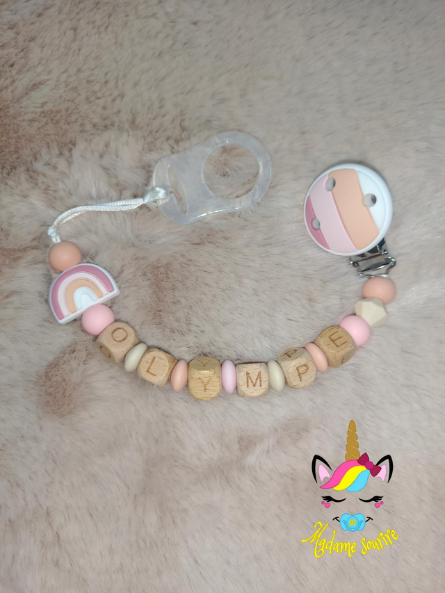 Attache Tétine Arc-en-ciel 
