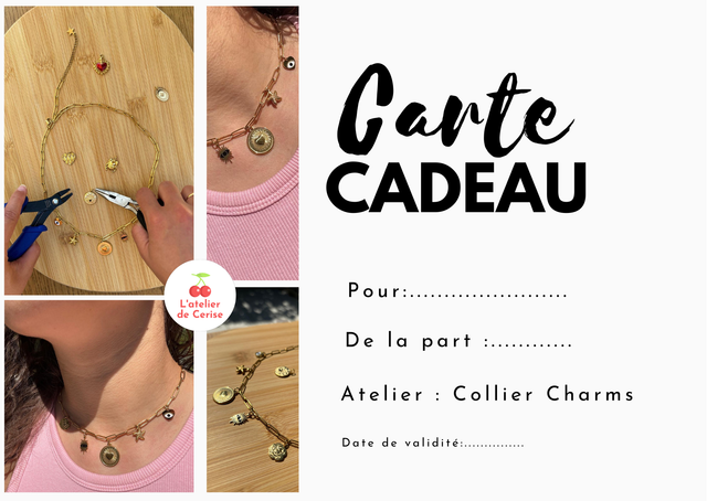 Carte Cadeau Collier Charms 