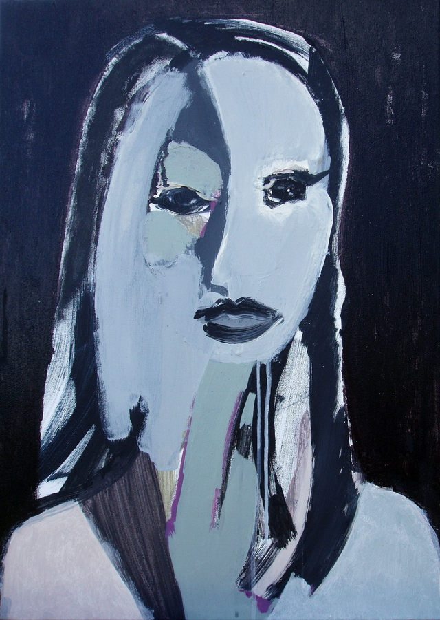 Portret, 70x50 akryl płótno