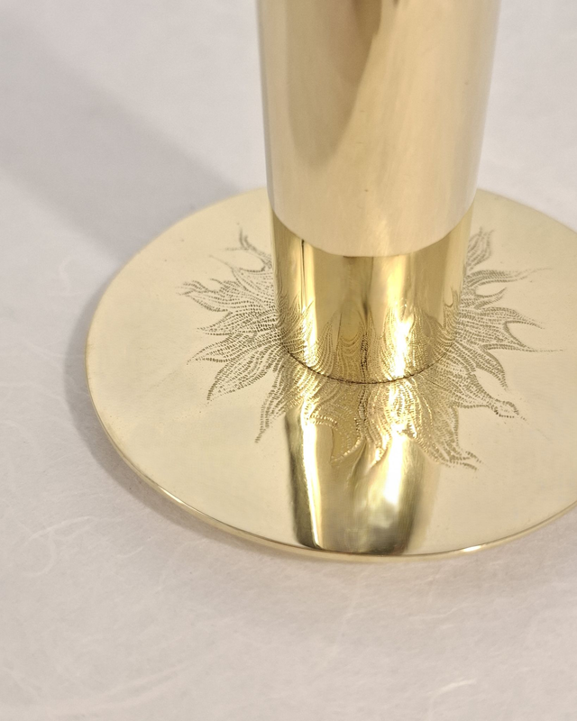 Collection Feu - Soliflore 2 - Laiton poli