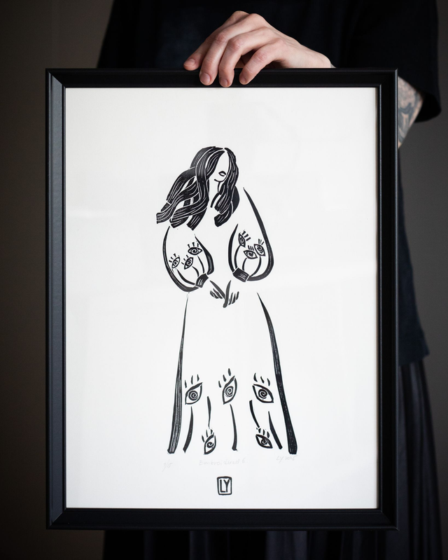 Embroidered 6 - print A3