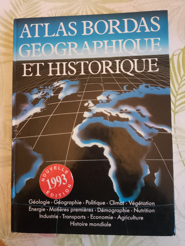 Atlas Bordas Géographique et Historique