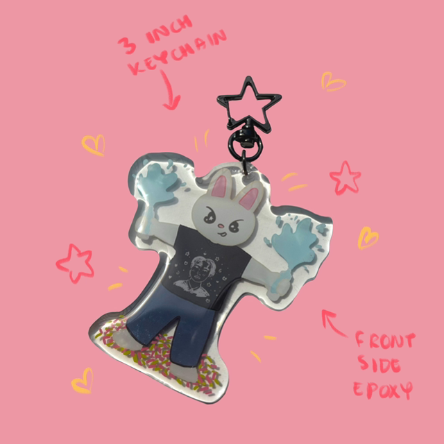 Stray Kids Keychain | Lee Know Leebit ATE 