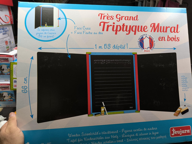 TRES GRAND TRIPTYQUE MURAL BOIS