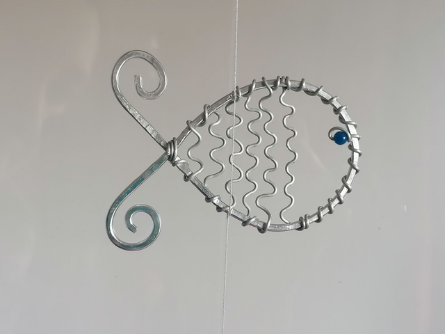 Suspension poissons en aluminium