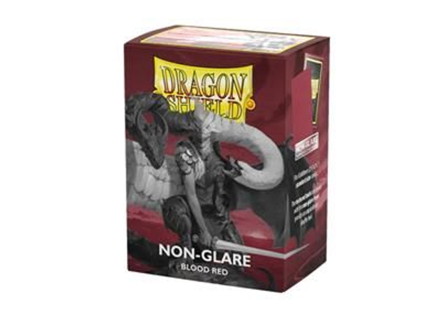 Dragon Shield Blood Red Non-Glare Matte Sleeves, 100ct