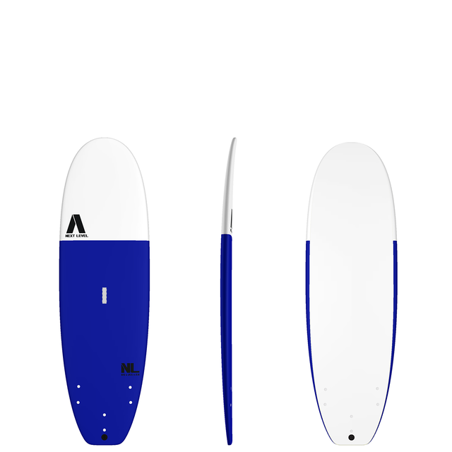 6&#039;0 NEXT LEVEL Soft Surfboard Blue