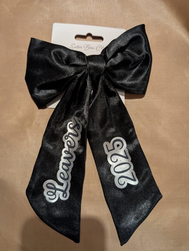 Leavers 2025 Hair Bow Black 