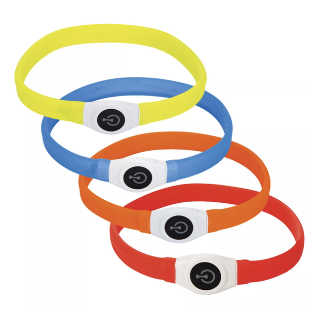 Leuchthalsband für langes Fell, 'Glowy' von Beeztees