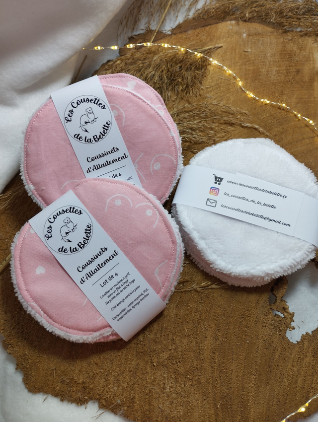 Coussinets d&#039;allaitement   |   Tout doux, imperméable, girly !