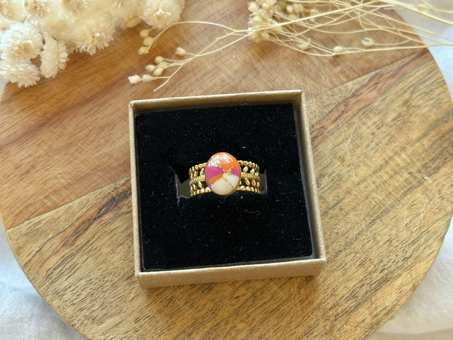 Bague laurier - pétillante