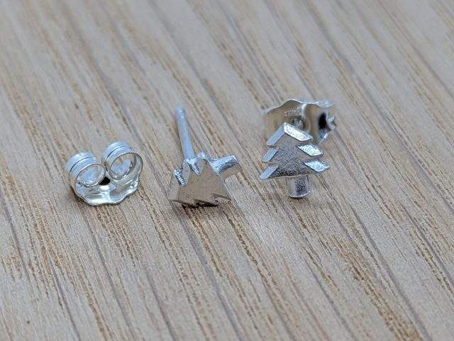 XSmall Christmas Tree Earrings 