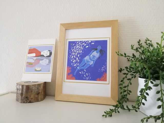 Carte Signe Zodiaque A5 et A6 - Poissons