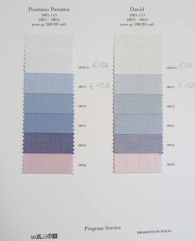 Tessuto oxford per camicia su misura