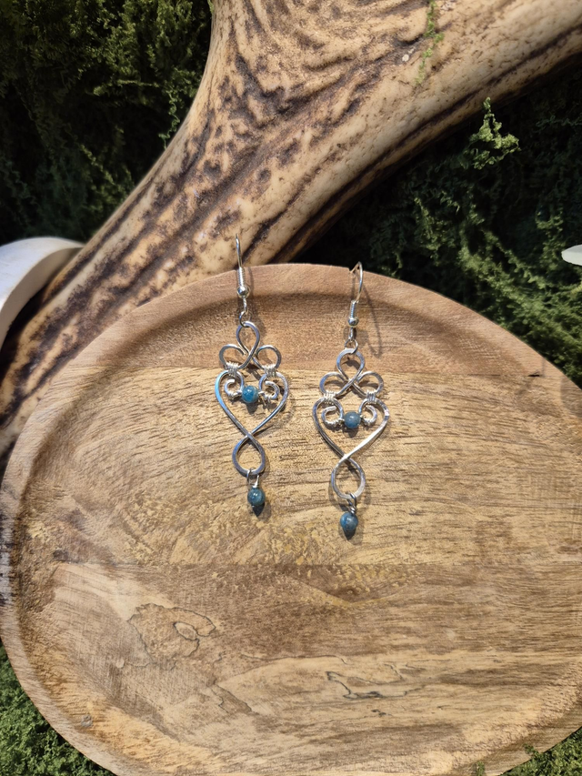 Boucle d’oreille amazonite 2