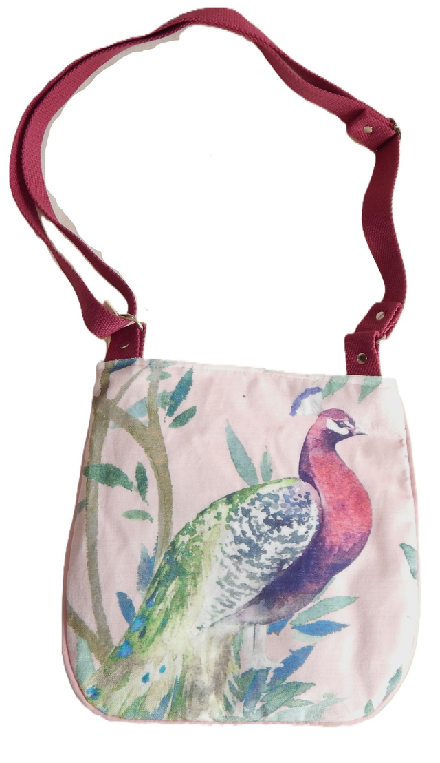 Peacock Fabric Handbag
