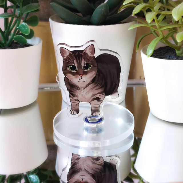 Spinning UIA Cat Rotating Standee