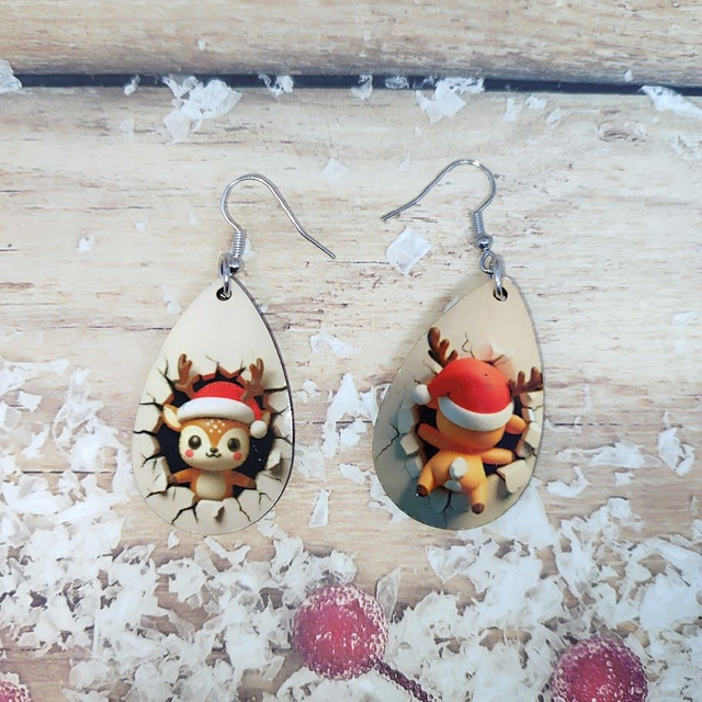 Boucle d&#039;oreilles Petit Renne