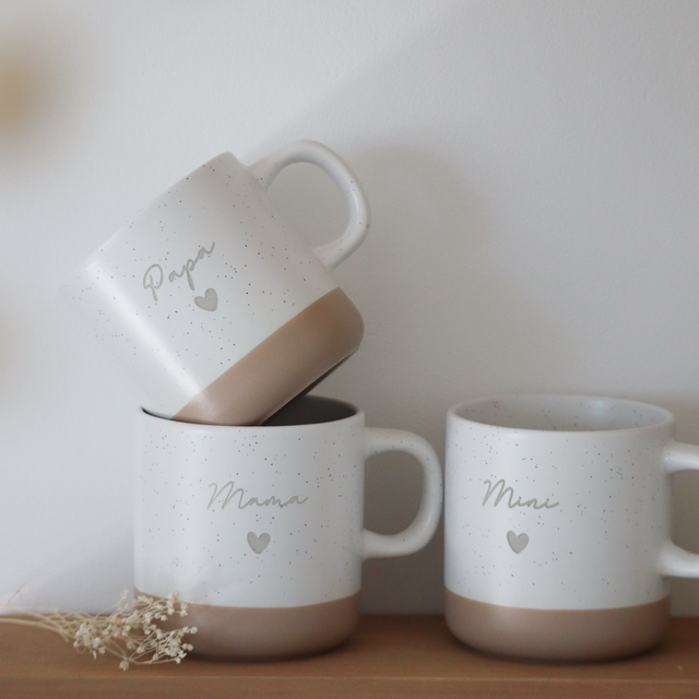 Trio mugs en céramique 