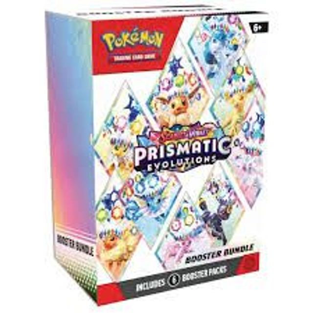 Pokémon TCG: Scarlet & Violet-Prismatic Evolutions Booster Bundle (6 Packs)
