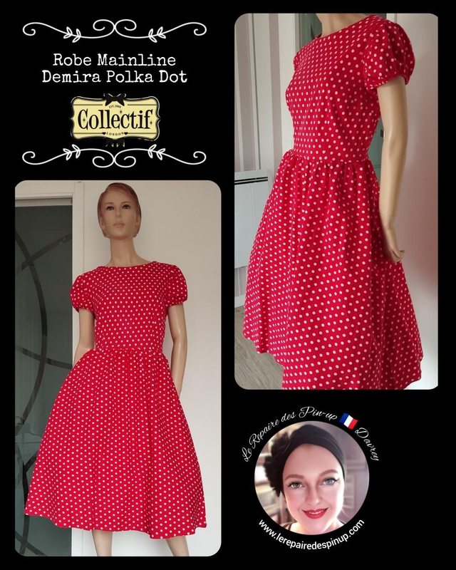 Robe Collectif Mainline Demira Polka Dot T44/46