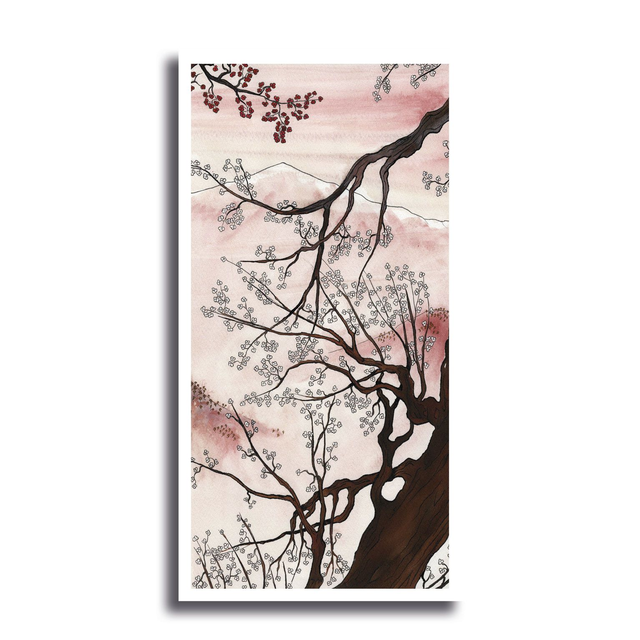 Carte Printemps 19,5 x 10 cm 