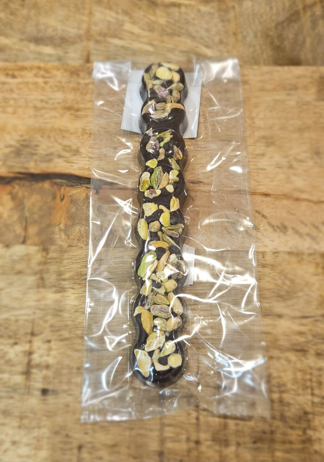 Reep met pistache noten