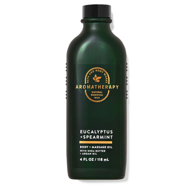 BATH and BODY WORKS Huile corps de massage anti stress  EUCALYPTUS MENTHE