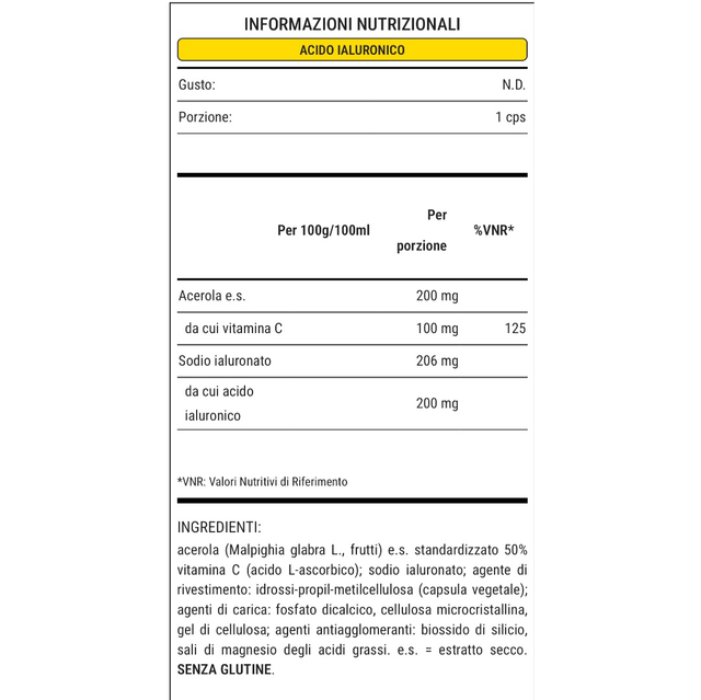 ACIDO IALURONICO 30 cps