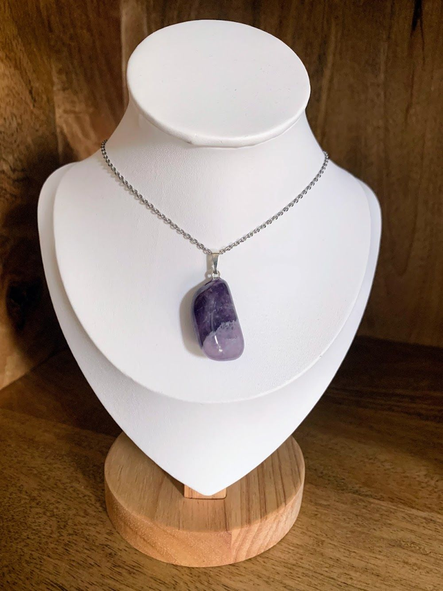Collier Améthyste Chevron