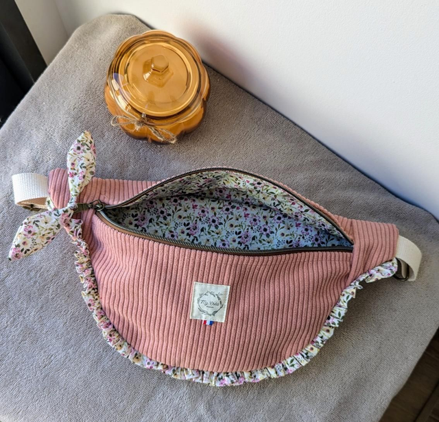 Sac banane en velours 