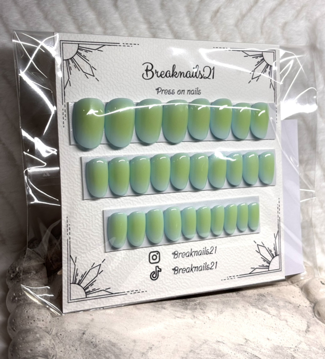 Aura Nails bleu/vert 