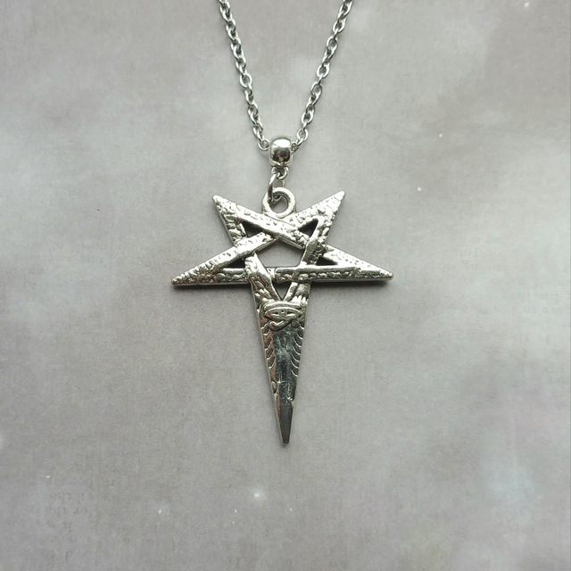 Inverted Star with Eye of Horus Necklace 