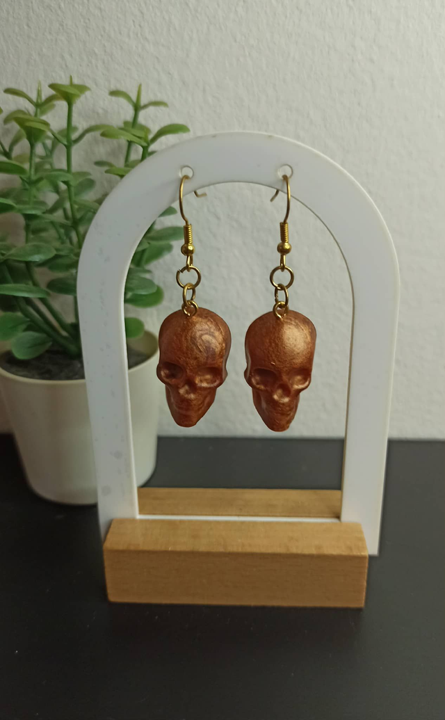 Boucle d&#039;oreille tête de mort (428)