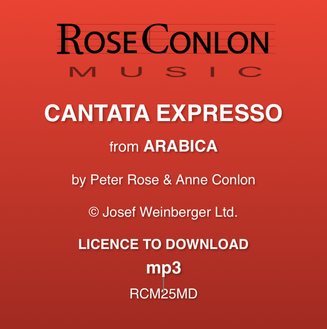 CANTATA ESPRESSO  (from Arabica by Peter Rose &amp; Anne Conlon)