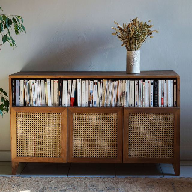 Commode en cannage (sur commande)