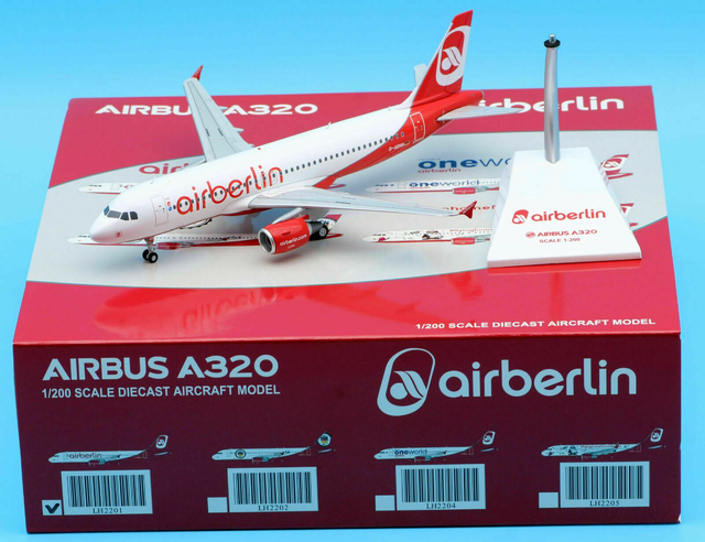 Air Berlin &quot;Last Flight&quot; A320 (D-ABNW), 1:200, JCWings